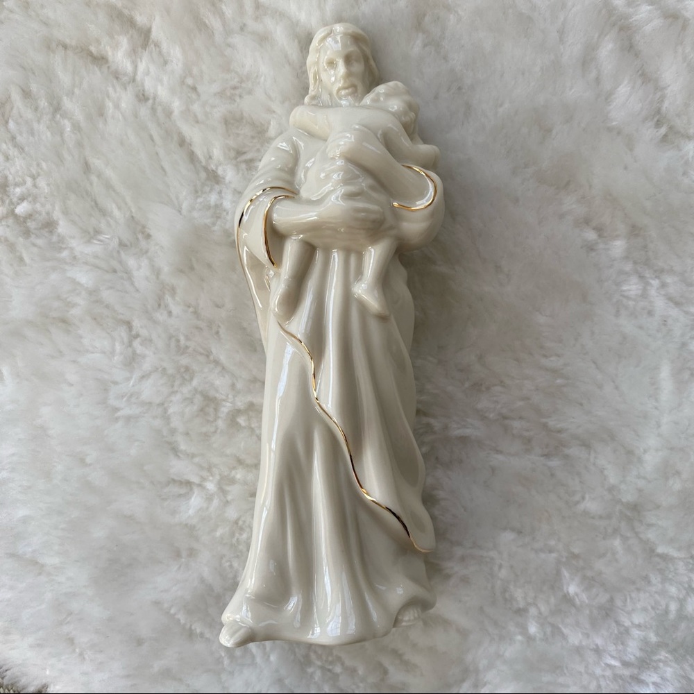 Lenox VINTAGE Jesus with infant small statue “Bless this child”